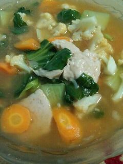 Foto resep Capcay kuah baso ikan sederhana