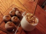 Una foto de leche malteada