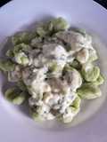 Salsa de crema al verdeo