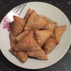 Peanut samosa A picture of Peanut samosa.