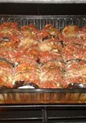 Una foto de Rollitos de berenjenas