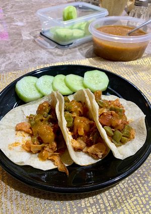 Una foto de Discada de nopales