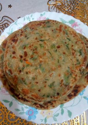 A picture of Dhania chapati.