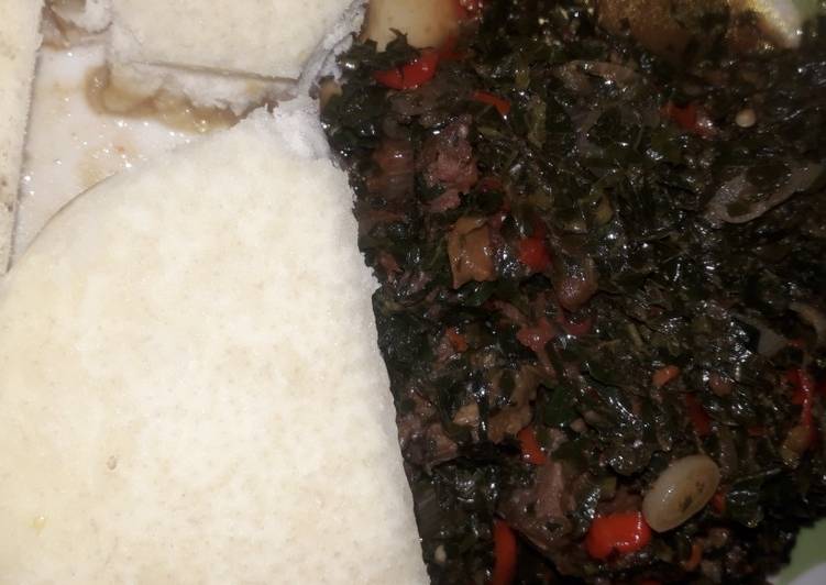 Easiest Way to Prepare Favorite Veggi sauce and white yam