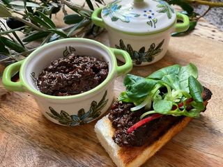 🐝🫒Tapenade olives noires 🧆🍃🥄ma recette🌽 provençale 🥙🧄