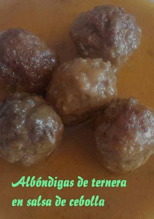Foto principal de Albóndigas de ternera en salsa de cebolla