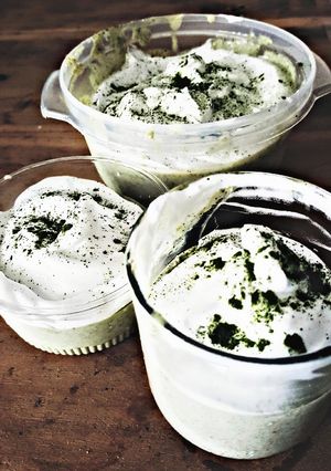 Hình của món Bánh mousse trà xanh.