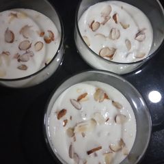 A picture of Rasmalai flavour Baked yogurt.