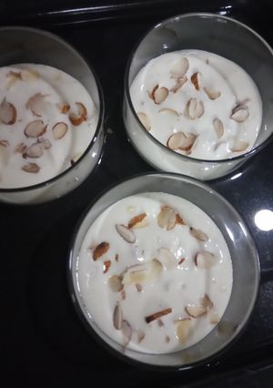 A picture of Rasmalai flavour Baked yogurt.