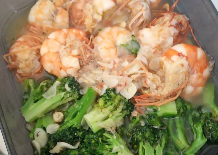 Bagaimana Menyiapkan Ca Brokoli Udang Gendut (rice cooker) Anti Gagal