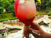 A picture of coconut mocktail