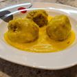 Albóndigas de ternera en salsa de mango y curry