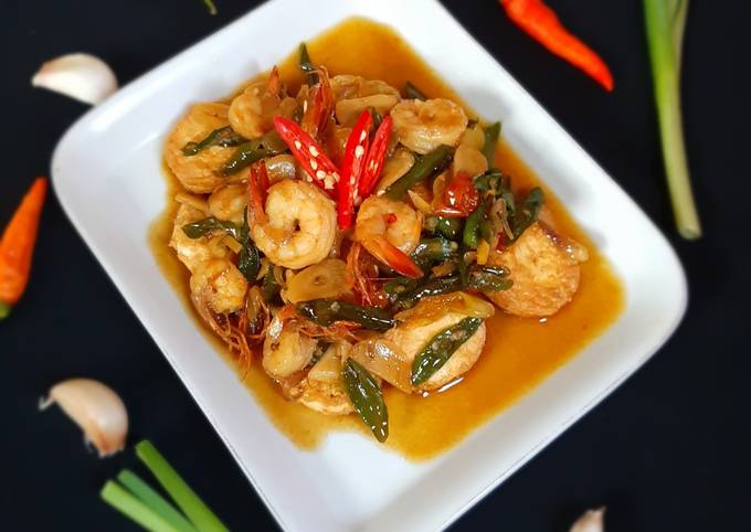 Resep Udang Tofu Saus Tiram Oleh Dapur Aprilia Cookpad