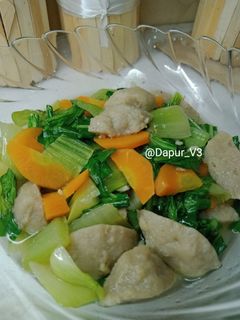 Foto resep Cah sawi dan bakso