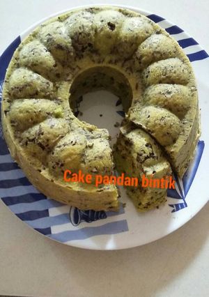 Foto resep cake pandan bintik