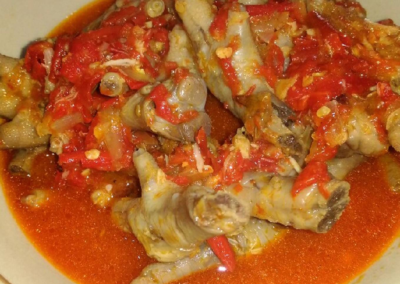 Ceker Ayam Bumbu Balado~