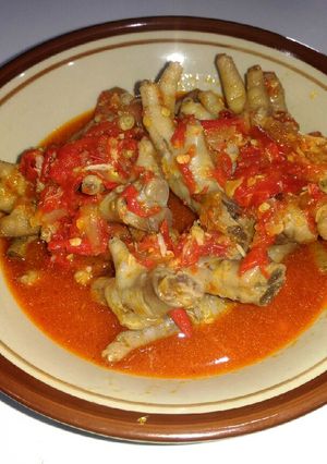 Foto resep Ceker Ayam Bumbu Balado~