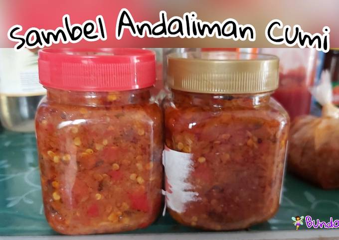 SAMBAL ANDALIMAN CUMI EXTRA PEDAS - PALING MANTAP