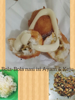 Foto resep Bola - Bola nasi Isi ayam & keju 10m+
