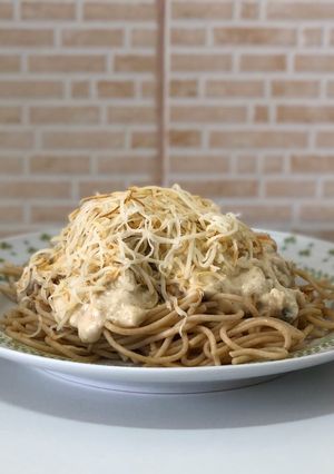 Spagetti Carbonara kagylóból recept fotója