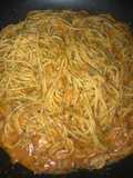 Creamy spaghetti tomato