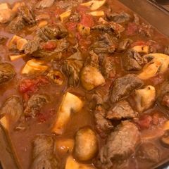 A picture of Braised Chilli Beef & Mushroom.