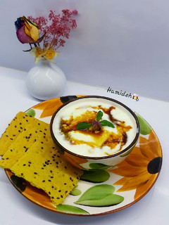 عکسی از دستور ماست وشیره (میان وعده سالم)😋