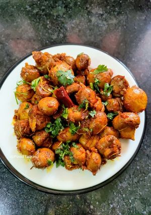 A picture of Garlic Mushrooms as Starter.