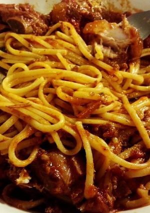 拿坡里肉醬麵 Linguini con ragù alla Napoletana 的食譜成品照片