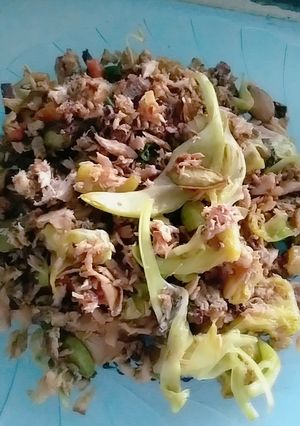 Foto resep Tongkol suwir kembang turi pete