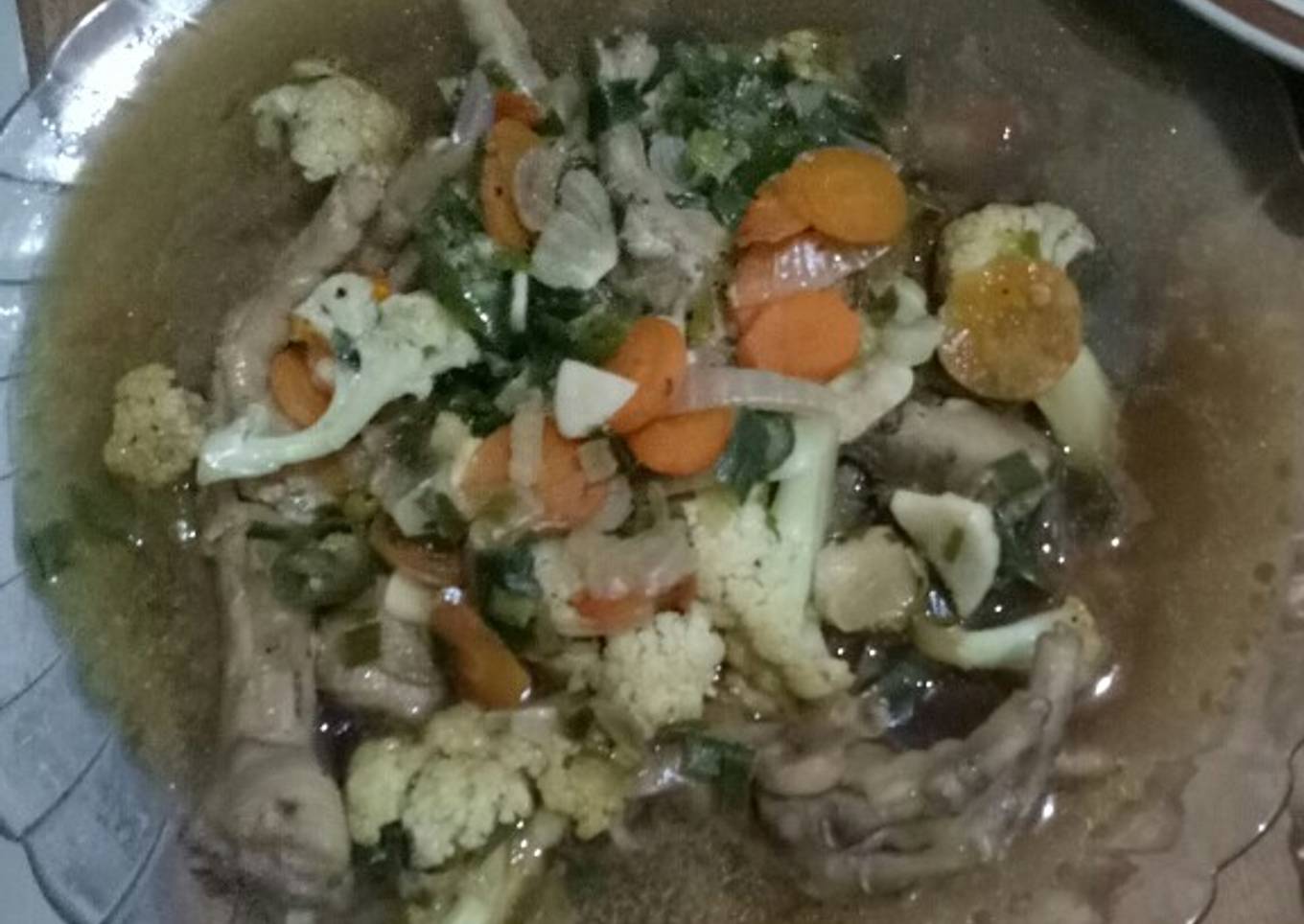 Oseng ceker sayur