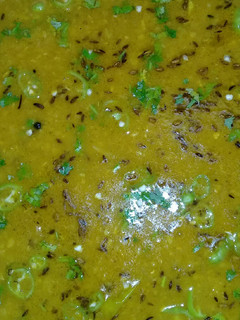 A picture of Spicy moong daal trka.
