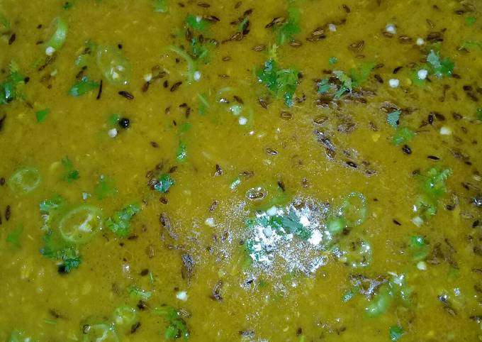 Recipe of flavorful Spicy moong daal trka