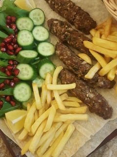 صورة لوصفة كباب بالفرن