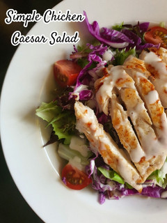 Foto resep Simple Chicken Caesar Salad
