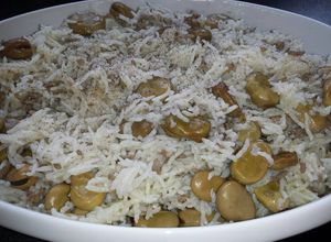 صورة لوصفة رز وفول من اطيب الاكلات لذيذة ☺😋😋