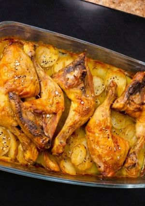 Una foto de Pollo al horno