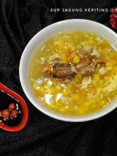 Foto resep Sup jagung kepiting