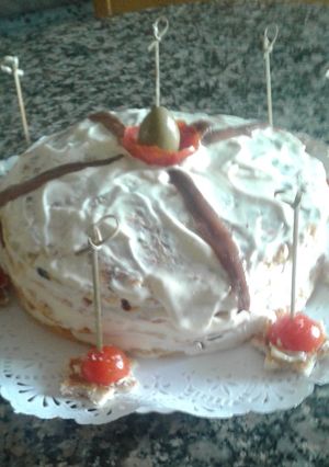Una foto de Pastel de tortillas