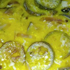 A picture of Bottle gourd in curd gravy /Lauki ki yakhani.