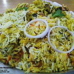 A picture of Kachay gosht ki biryani #cookpadapp #kobabandcookpad.