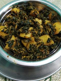 आलू मेथी की भूजीया (Aloo Methi ki Bhujiya recipe in Hindi) रेसिपी मुख्य फोटो