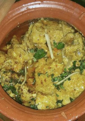 A picture of Chicken makhni handi.