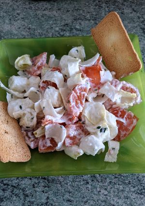 Une photo de Salade d'endives et de tomates
