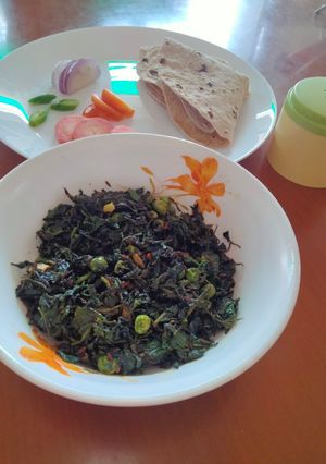 A picture of Methi bhaji.