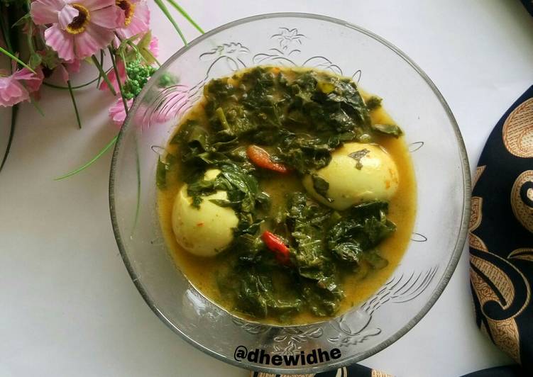 Resep Gulai daun singkong telur, Lezat