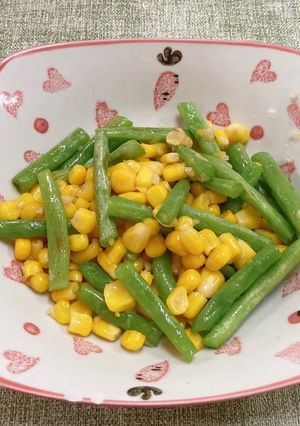 四季豆炒玉米 的食譜成品照片