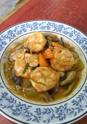 รูปของ กุ้งผัดพริกพริกหยวก