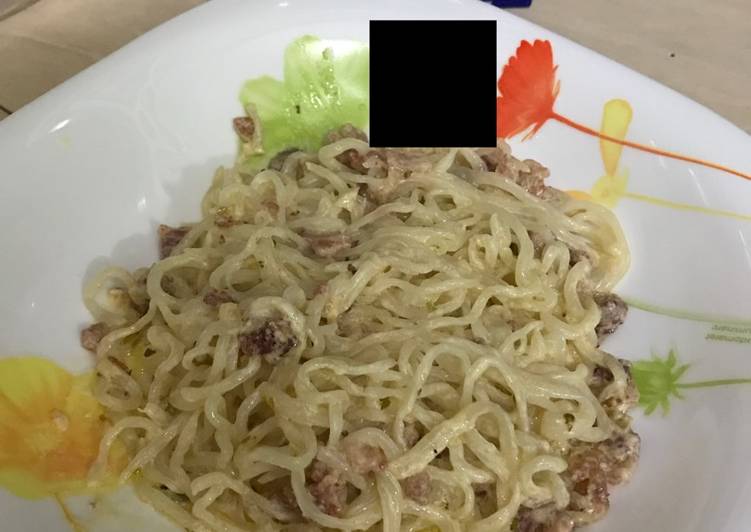 Resep Shiretaki carbonara Beef Bacon Keto style yang Menggugah Selera