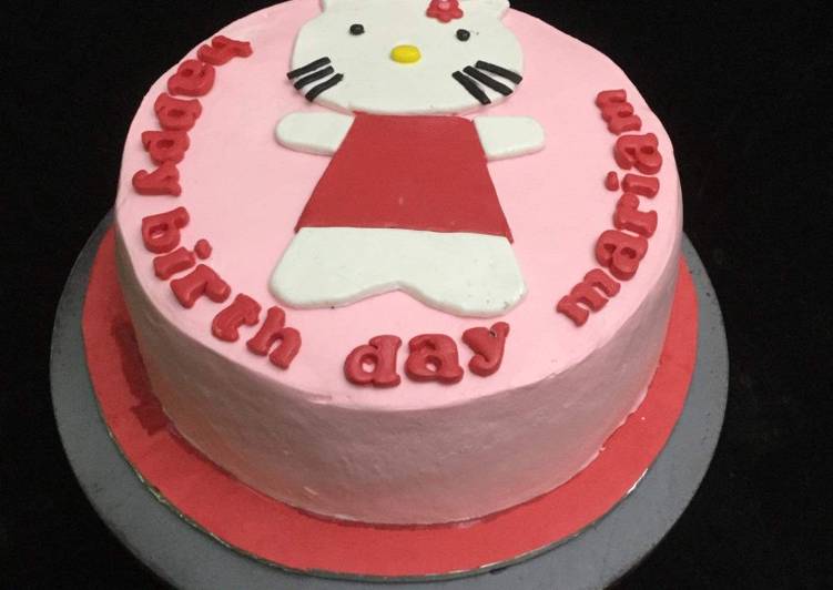 Step-by-Step Guide to Make Any-night-of-the-week Kitty cake